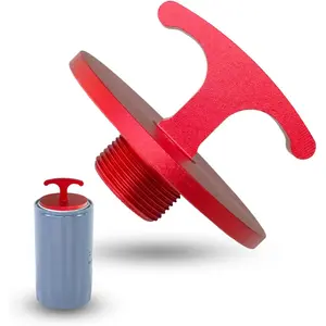Oil Filter Plug Tool, Aluminum Alloy Oil Filter Cap Off Tool for Dodge Ram 2500, 3500, 4500, 5500 Cummins 05083285aa Mo285 Turbo Diesel 5.7l 6.4l 6.7l (Red)