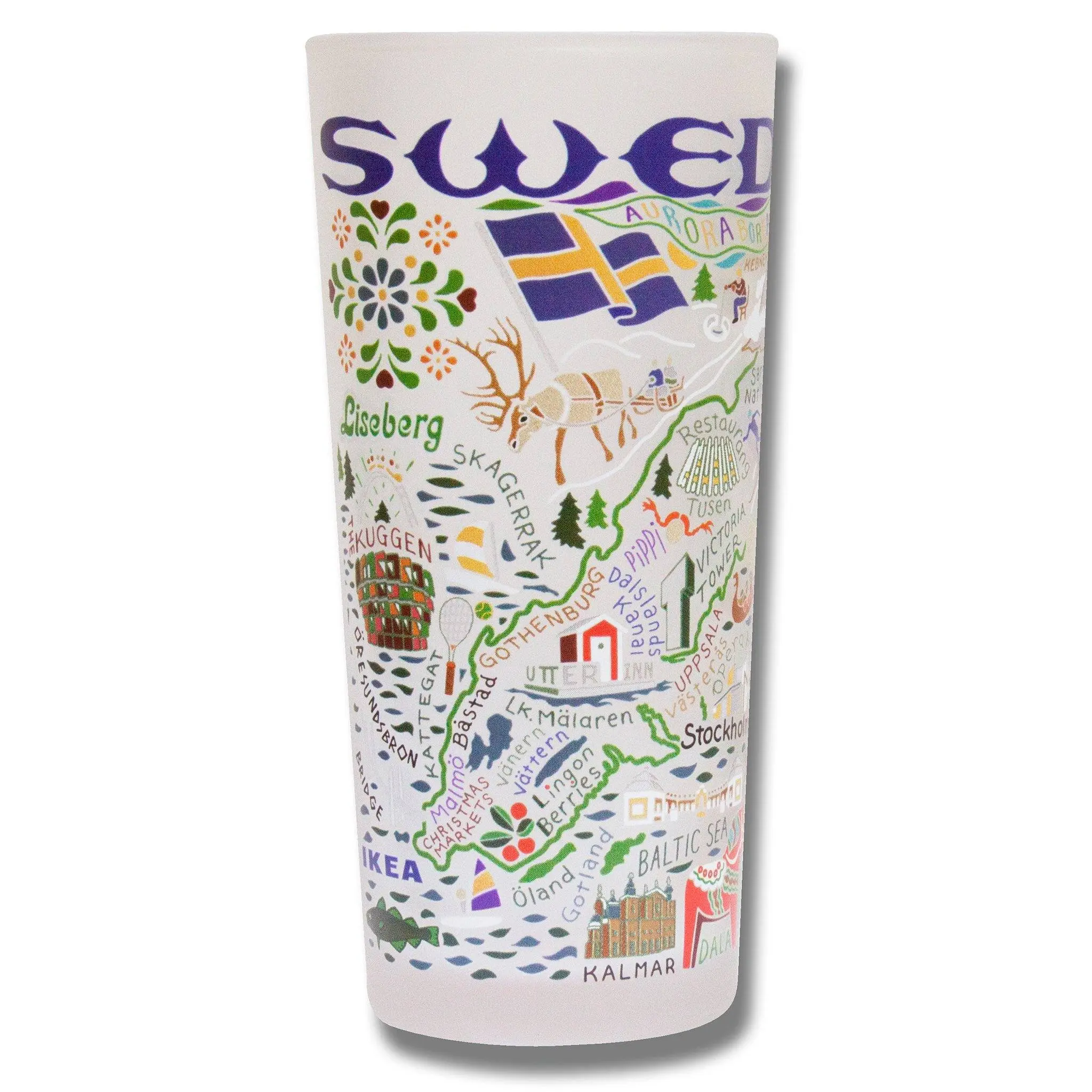 Sweden Drinking Glass