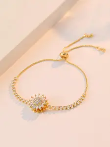 Sunflower Design Bracelet, Boho Style Bracelet, Fashionable Jewelry for Women & Girls, Trendy All-match & Exquisite Jewelry for Birthday Gift