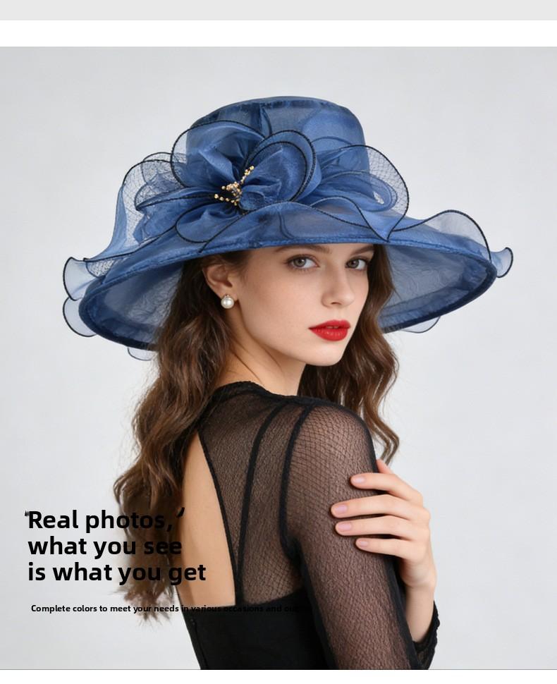 Women's Organza Church Kentucky Derby Fascinator Bridal Tea Party Wedding Hat