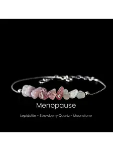 Irregular Crystal Beaded Bracelet, Handmade Stone Beads, Stainless Steel Chain, Adjustable Length, Fashion Jewelry for Women