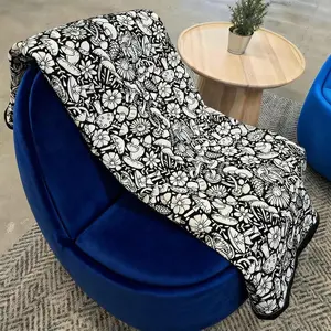 DIY Coloring Blanket for Adults with 24 Markers Cozy Velvet Kit for Everyday Use & Home Decor Adds a Unique Touch to Living Rooms or Kids' Spaces,Color Your Own,Unique Touch