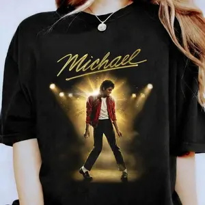 [Sale Up To 50%25] Michael Jackson Halftone Music Icon T-Shirt, King of Pop Vintage Pop Tee, , MJ Music T-Shirt for Fans, Gift for Him, Gift for Her