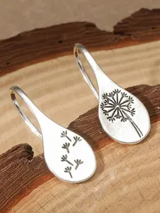 1 pair of vintage stainless steel flower dandelion earrings, with unique creativity, suitable for daily wear, vacation and dating occasions, Earrings For All Seasons, and is also a surprising and exquisite small gift