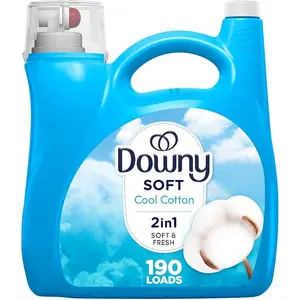 Downy Fabric Softener Liquid, Cool Cotton Scent, 140 fl oz, 190 Loads, Downy Fabric Softener, Liquid Fabric Softener