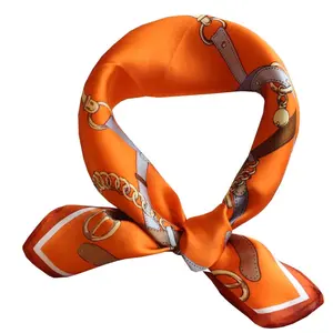 Women's 100% Silk Square Scarf for Fashion Accessory handbag scarves