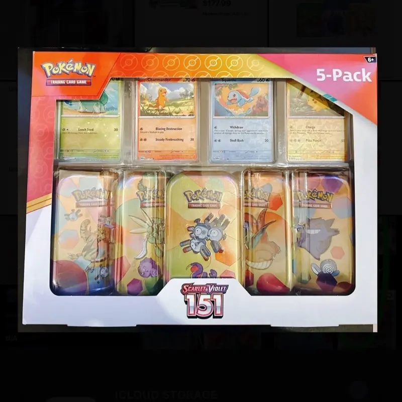 how many cards in pokemon tin packs are a Pokemon Tins | Broad Assortment