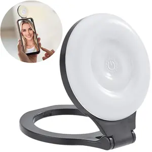 Mobile phone magnetic beauty fill light, adjustable brightness selfie light, portable camera soft light for photography, live streaming LED light with three color temperatures, rechargeable ring light, Cell Phone Light