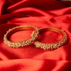 Pearl Work Bangle Set