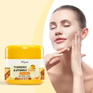 Turmeric VC Cream Face Cream Moisturizer Rich in Vitamin C & Turmeric Deep Moisturizing Nourishing Skin Tightening Soft Elasticity Revitalize