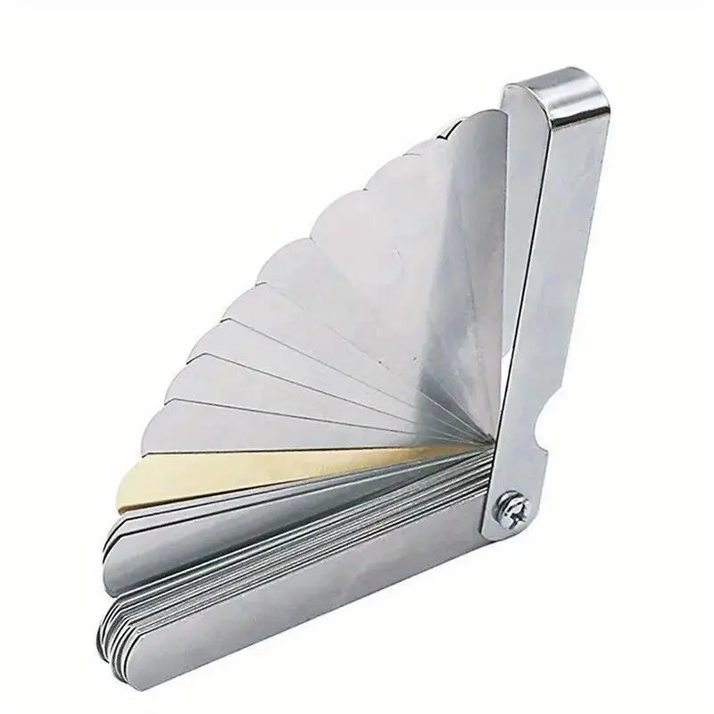 89A32 Feeler Gauge Portable Heavy Duty Durable Tool Hardware Various Specifications Arc Stainless Steel Feeler Gauge Gap Gauge Rangefinder 1pc