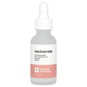 Natural Outcome Niacinamide, B-Boost Serum, Fragrance Free, 1 oz (30 ml)