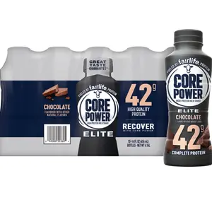 Core Power Elite 42g Protein Shake Chocolate 14fl. oz. 10 Pack - High Quality Protein Beverage with Complete Protein - Energy
