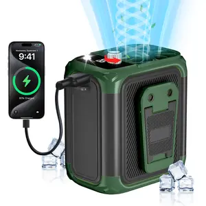 Portable Waist Fan, Rechargeable Waist Clip On Fan with 25H Long Battery Life, Personal Cooling Fan for Outdoor Work, Camping, Hiking