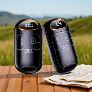 Rechargeable Electric Hand Warmers (2-Pack) - 4-Level Fast Heat, LED Display, Portable Magnetic Pocket Heater, Power Bank Compatible, Gifts for Family, Fishing, Hiking, Raynauds