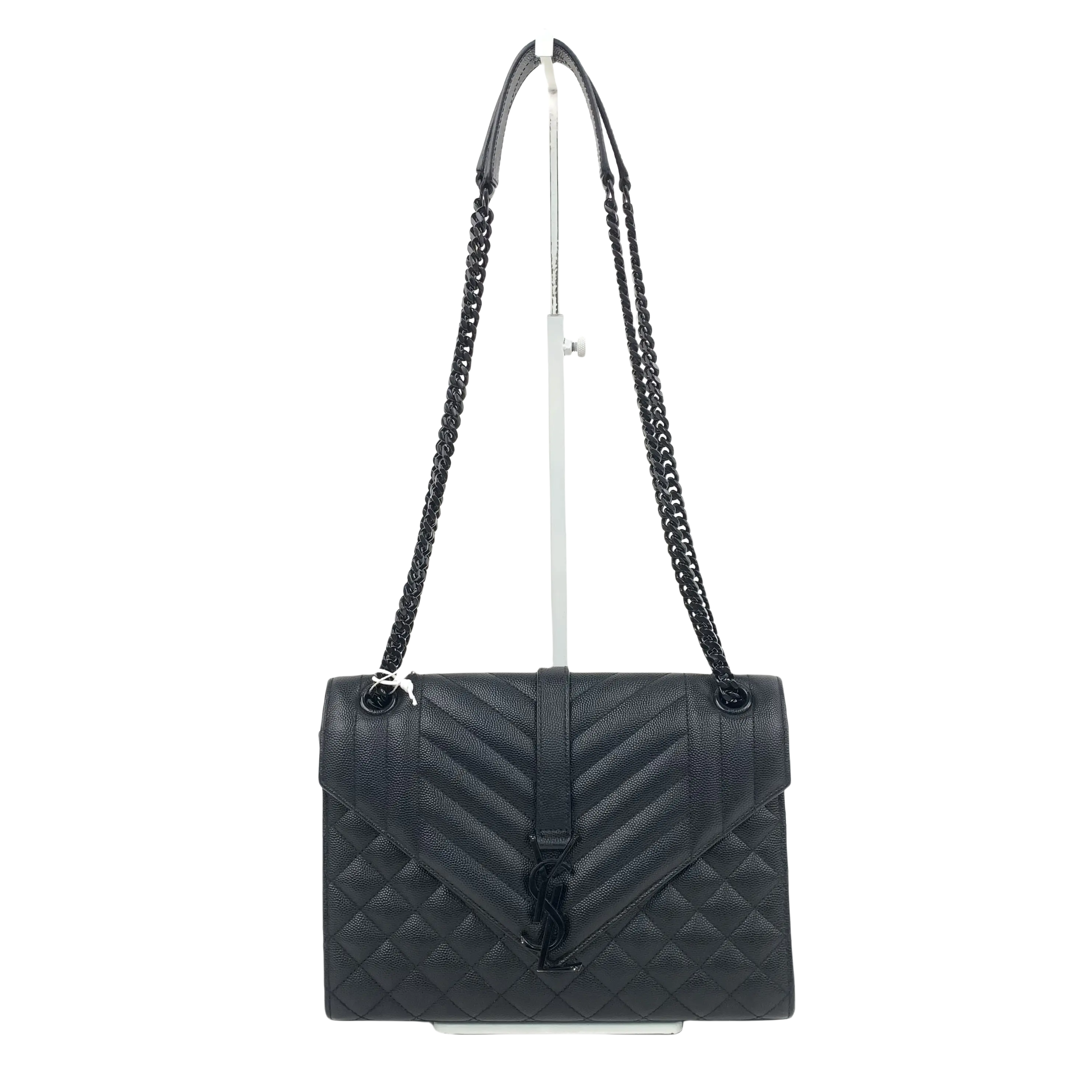 Pre-owned Yves Saint Laurent Leather Shoulder Bags Medium Envelope Chain Shoulder Bag JV00228 NO1