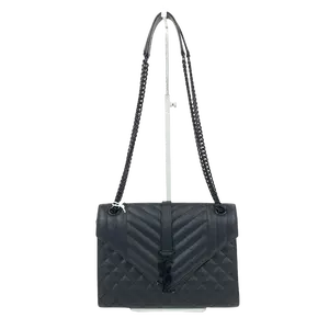 Pre-owned Yves Saint Laurent Leather Shoulder Bags Saint Laurent Medium Envelope Chain Shoulder Bag JV00133 NO1 JV00228