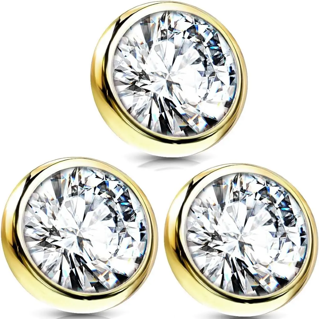 Dermal Top Multi-Pack Implant Grade Titanium Surface Dermal Piercings, 14G-16G Titanium Piercing Jewelry