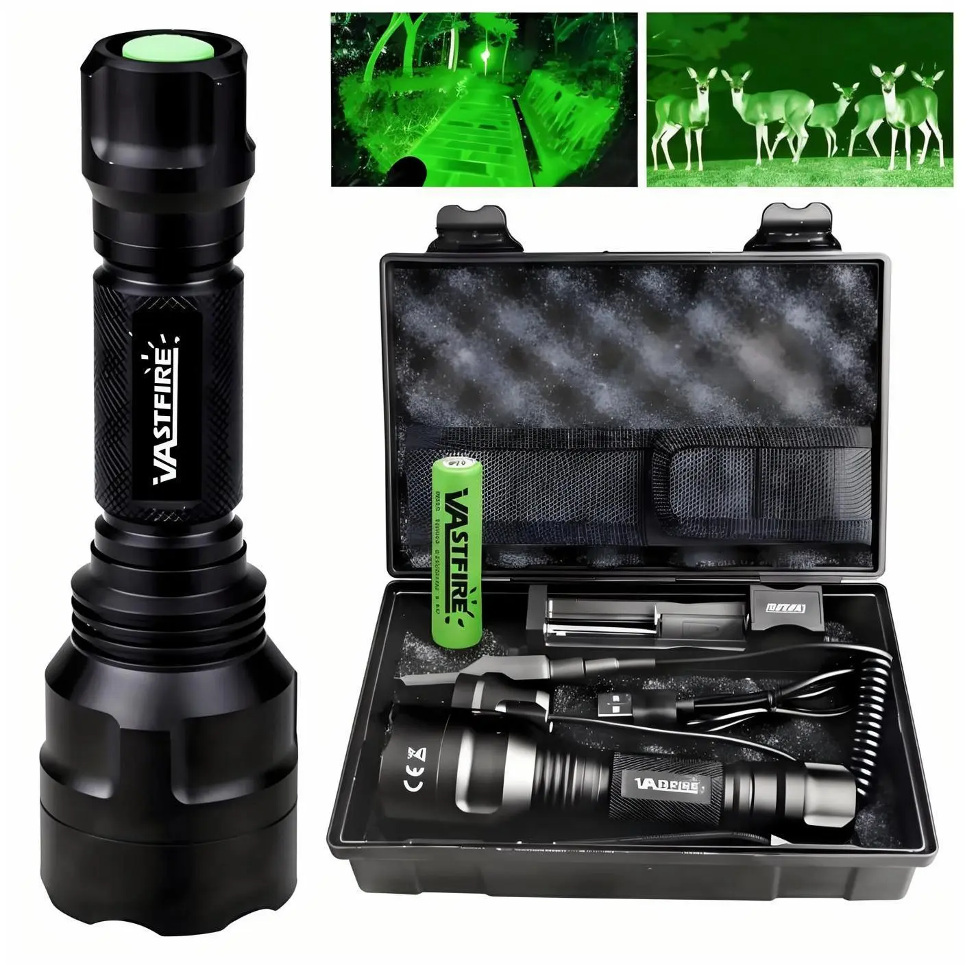 VASTFIRE C8 Series Super Bright High Lumen LED Flashlight Gift Set, Optional Pressure Switch, Ideal for Emergency Lighting, Camping, Gift for Husband, Super Bright Flashlight, High Lumen Flashlight
