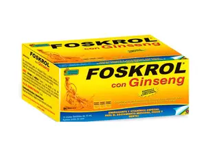 Foskrol con Gingsen - 15 Vitaminas Bebibles Formula Original - Vitamin Supplement - 15pack