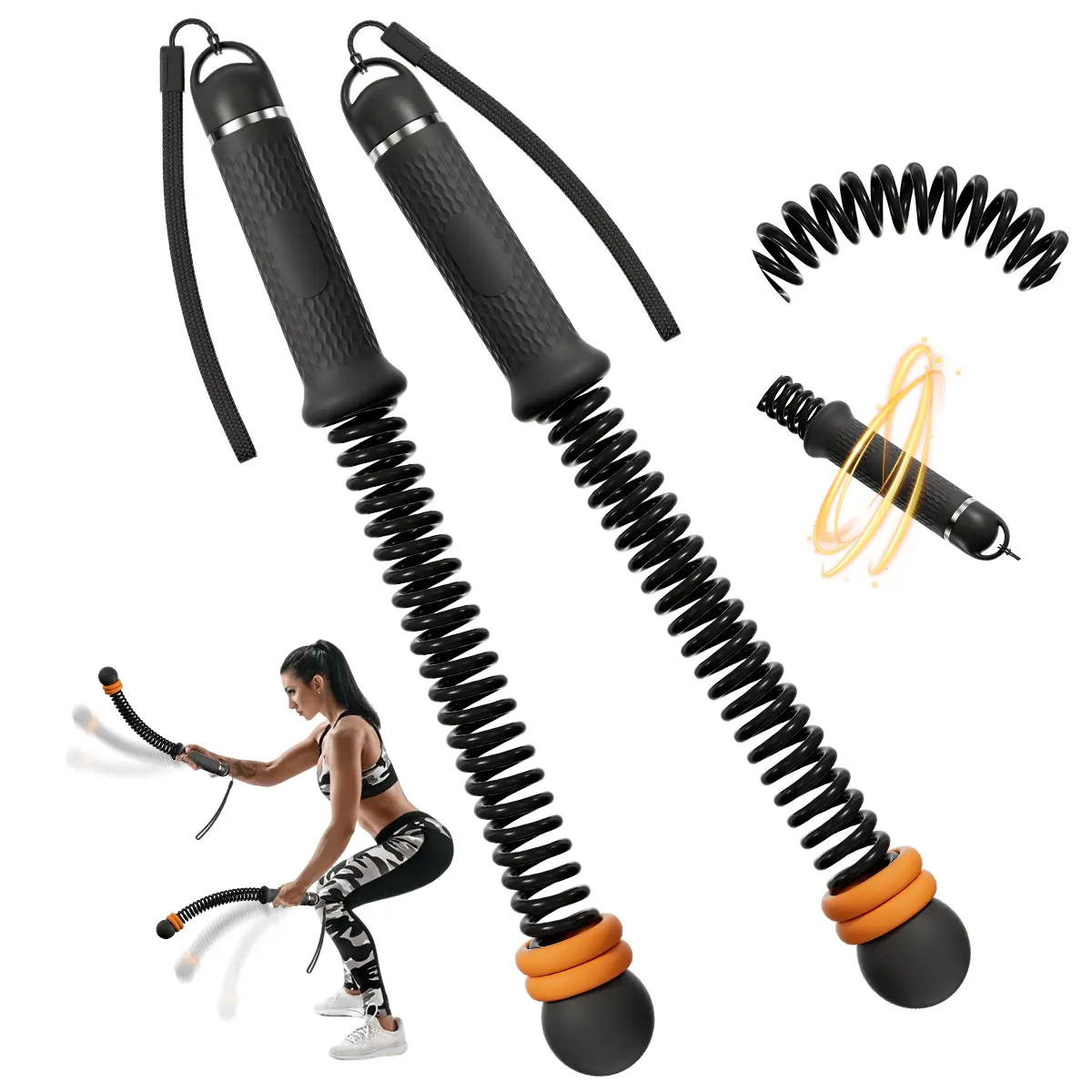 New Upgrade Third Generation Weighted Cordless Battle Ropes-Cordless Training Rope Fitness Equipment for Men & Women,No-Jump Full-Body Exercise,  Ideal for Fitness Enthusiasts Workout Equipment Training Equipment & Festival Gift