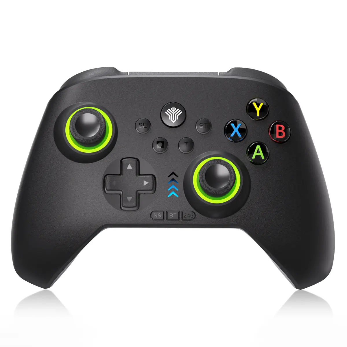 Wireless Hall Controller(No For Xbox) with Hall Effect Joystick and Trigger&1000Hz Esports Return Rate with RGB Lighting/Programming/ Three-Mode Switch , Plug And Smartphone Play Work for Windows PC, Android, Switch, Steam, custom controller Game Console