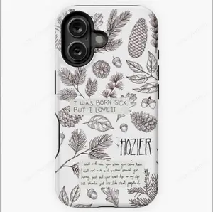 Hozier forest with lyrics_ iPhone Case Handmade Design with Dual Layer for iPhone 16, 15, 14, 13, 12, 11 X, Pro Max, Plus, Mini, Polycarbonate & TPU Material
