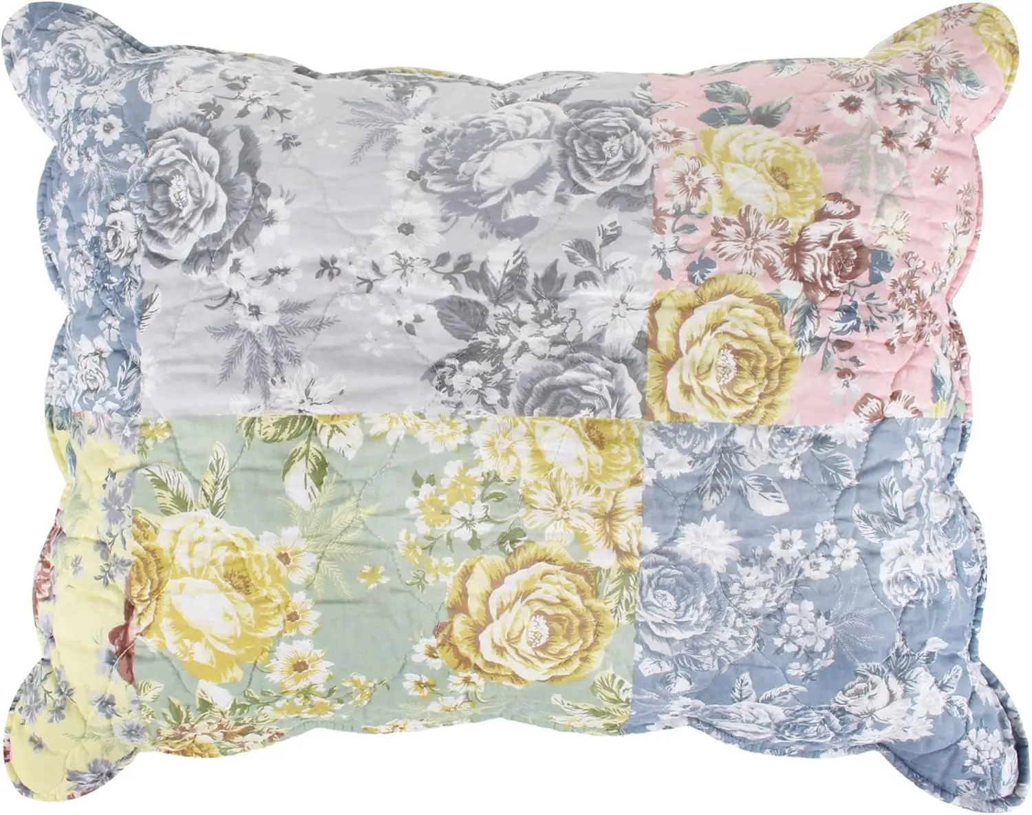 Greenland Home Fashions  Emma GL-2205AS Standard Pillow Sham, 20x26Inch