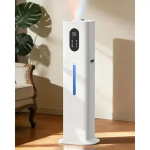 Humidifiers for Bedroom 500 sq ft, 2.1Gal/8L Warm & Cool Mist Humidifier Large Room with Essential Oil Diffuser, Large Room Humidifiers for    Office , White