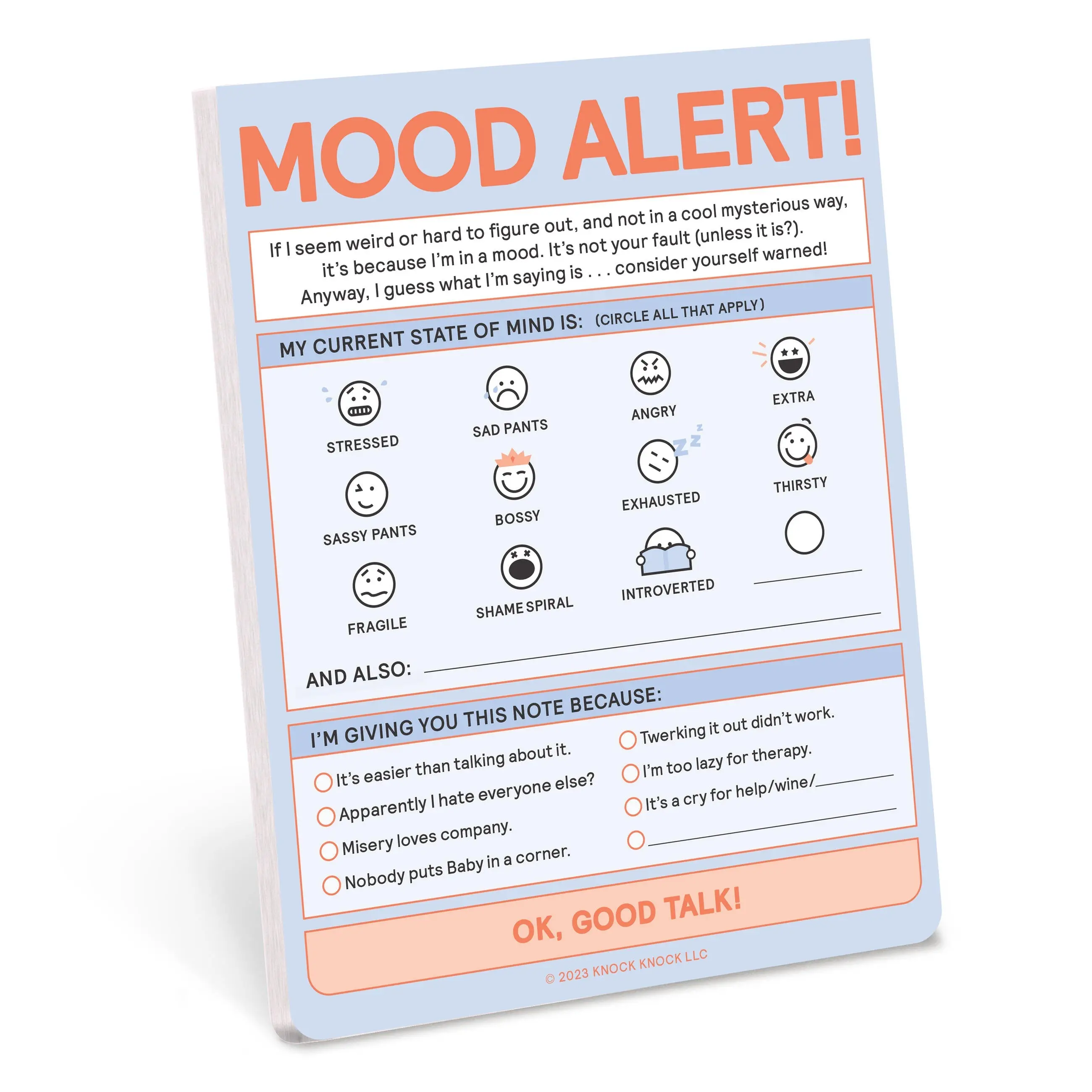 Today's Mood Nifty Note Pad Today's Mood Nifty Note Pad