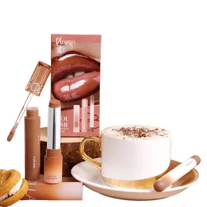 Plump & Shine Lip Combo – Long-Lasting Matte Liner, Soft Melt Balm & Color Gloss