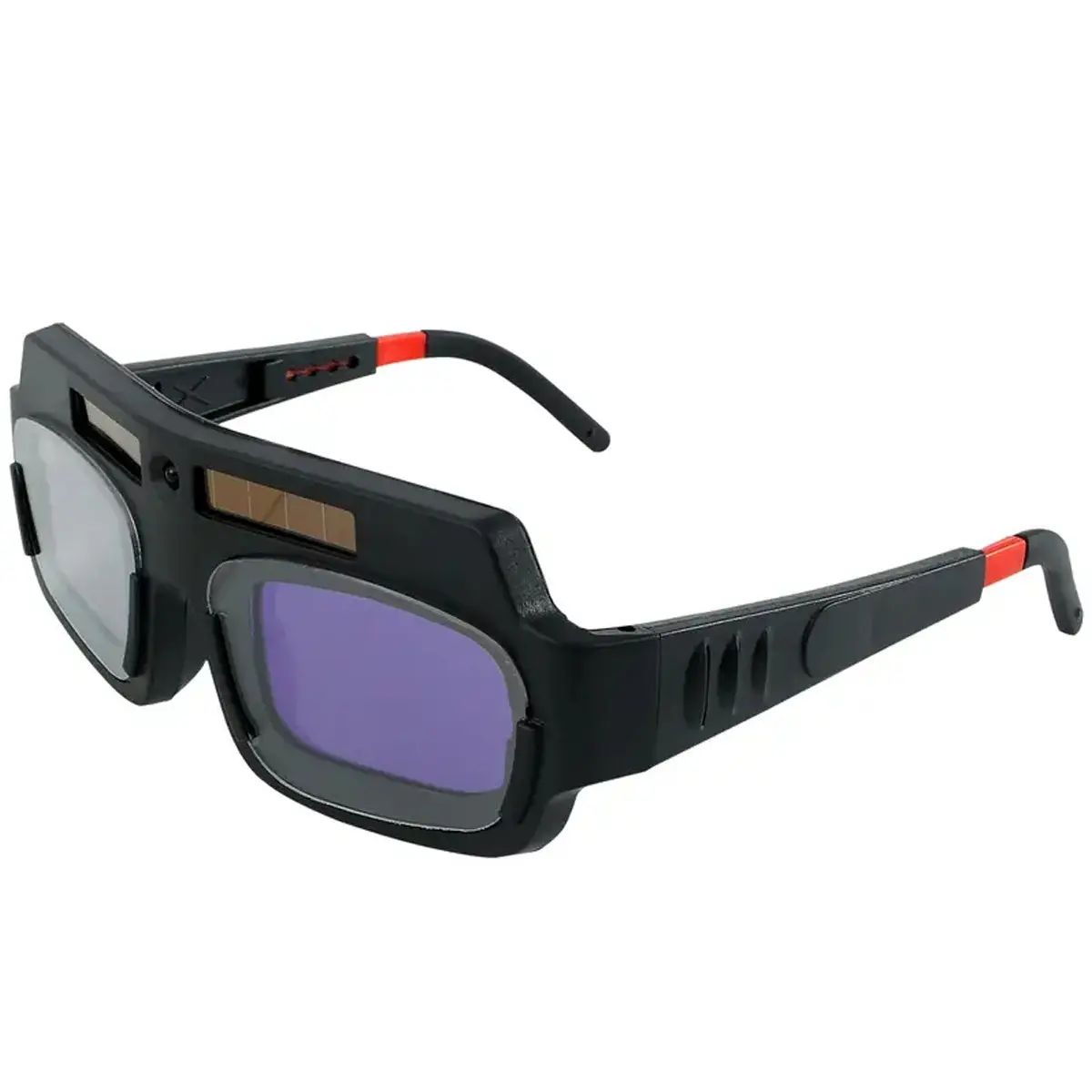 1pc Auto Darkening Welding Glasses, True Color View Welder Glasses, Optical Clarity Welding Goggle, Solar Eye Protection Welding Glasses, Safety Glasses Goggles For Electric Welding Cutting Grinding, Safety Equipment, Safety Gear