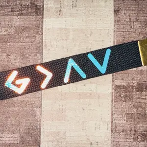 Trendy Christian wristlet keychain, God is greater than the highs and lows keychain