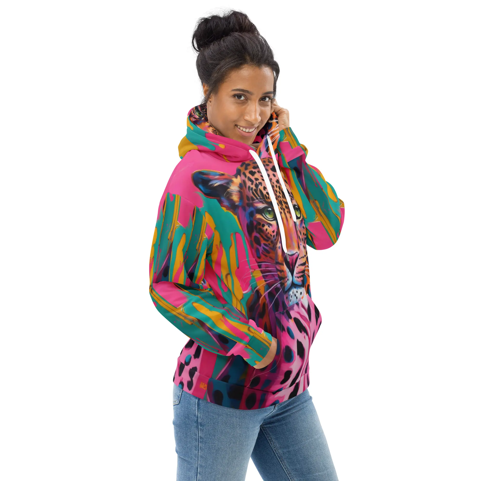 Pink Kitty Unisex Hoodie