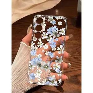 1pc Fashionable Colorful Floral Soft Phone Case Compatible With Galaxy A04e/12/A13/A14/A34/A50/A52/A53/A54/S21/S22/S23/S24/S25/S25Ultra, 6A/7A/8A