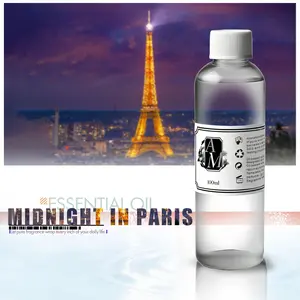 120ML Midnight in Paris Aromatherapy Scented Essential Oil, Reed Diffuser Refill Liquid, Suitable for Humidifiers, Long-Lasting Scent Fragrance, Home Bedroom Hallway Toilet