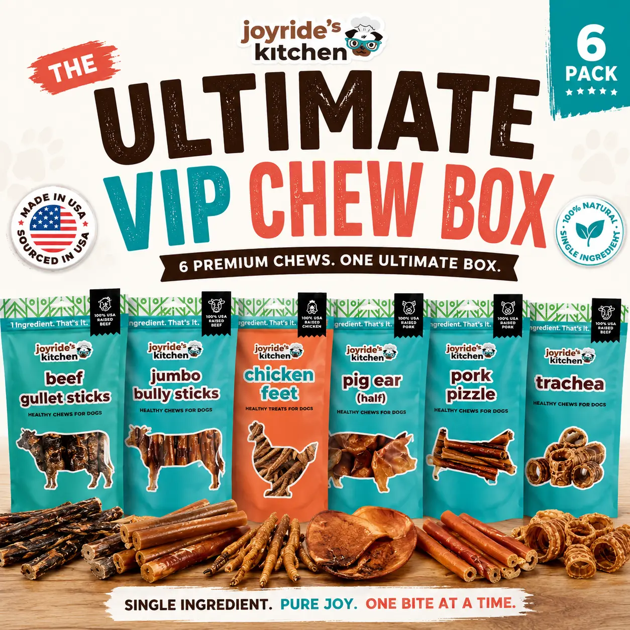 The Ultimate VIP Chew Box - Dental / Hip & Joint / Super foods for Dogs