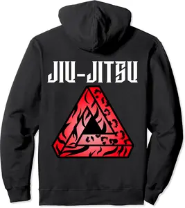 Jiu-Jitsu Tribal Gracie Triangle, BJJ, Grapple, MMA, Fight Pullover Hoodie - Margaritahe Shop 88B09SQ9DT9G