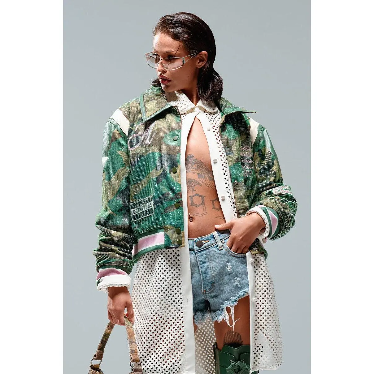 RUN FOR YOUR MONEY EMBELLISHED BOMBER