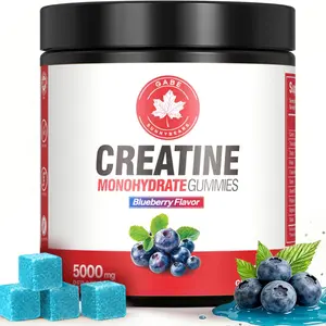 Creatine Monohydrate Gummies 5000mg, NSF Certified Creatine Supplement for Men & Women, Pre Workout Chews for Muscle Growth, Strength & Energy, Vegan, Blueberry Flavor, 120 Count