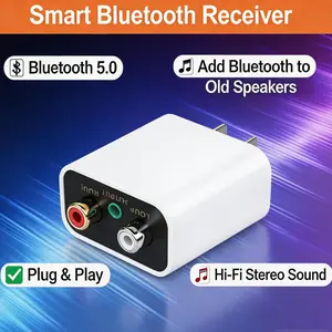 Bluetooth 5.3 Receiver for Old Audio Amplifiers Wireless Audio Adapter Hi-Fi Stereo Conversion Module for Seamless Streaming Enhanced Audio Quality