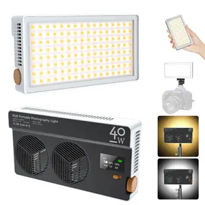 Mamen Color Camera Fill Light, includes USB charging cable, camera hot shoe, 3350mAh rechargeable, CRI97+ color rendering index, RGB full-color lighting mode, suitable for SLR camera photography and fill light, night lighting. Photographic Kit