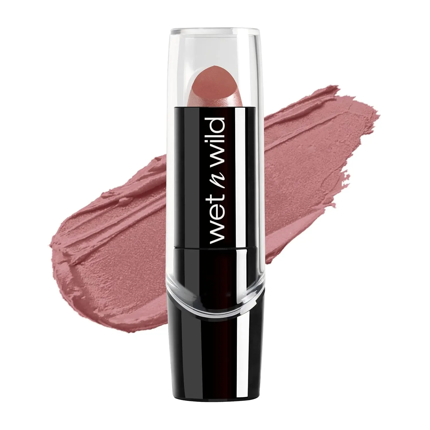 Silk Finish Lipstick - Dark Pink Frost, 4-Hour Longwearing Hydrating Lip Color with Hyaluronic Acid, Buildable Semi-Matte, Smoothing Vegan Formula, Conditioning, Sun Protection for All Skin Types, Hydrate, Single, High Pigmentation, Adults, Cruelty Free,