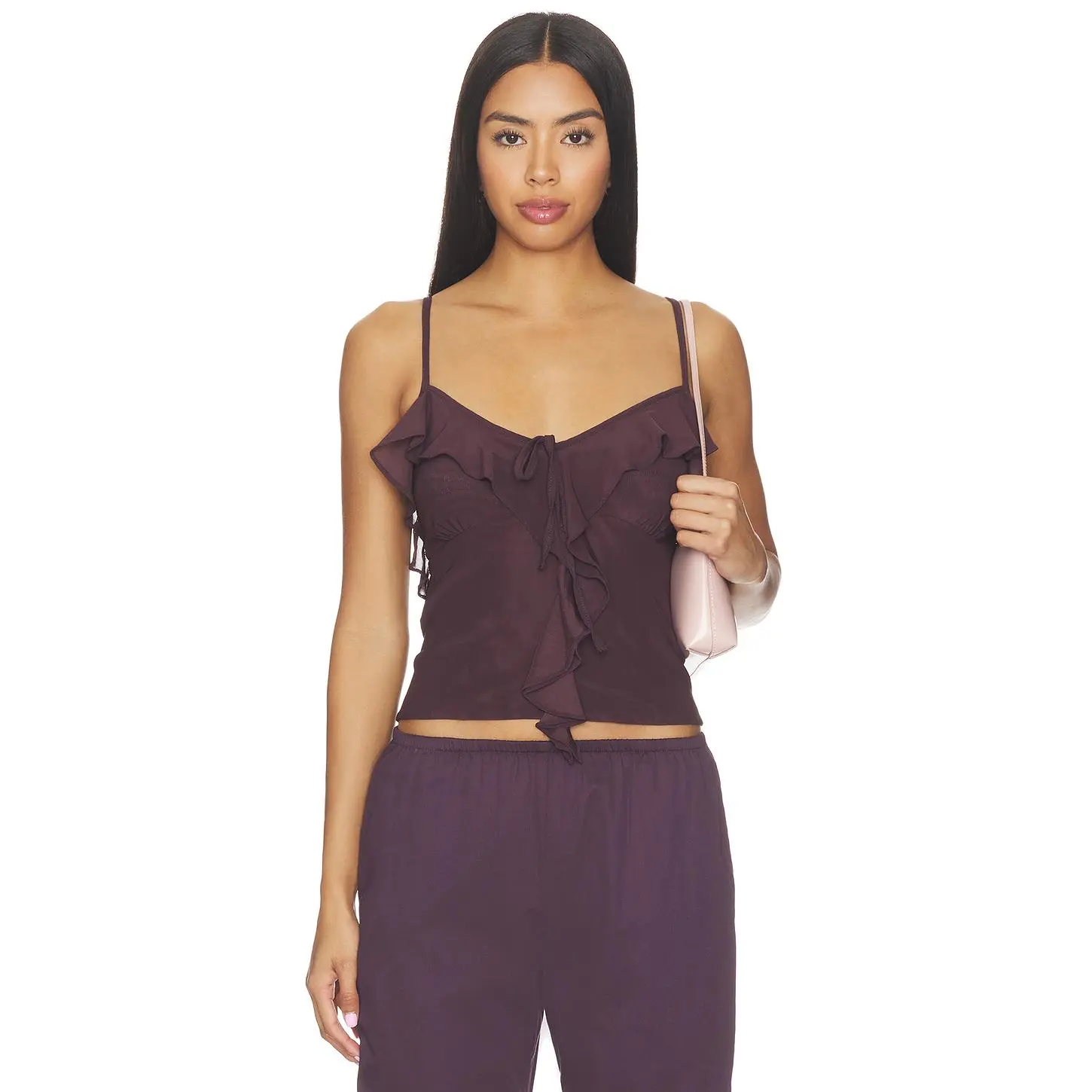 Steve Madden Roue Knit Top in Fudge Chocolate