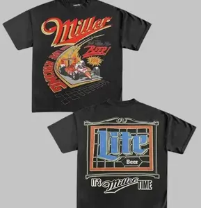 Miller High Life Racing Graphic Tee Unisex Cotton Short Sleeves T-Shirt, Sweatshirt, Hoodie, Double Sided Design Menswear & Womenswear Top Streetwear Vibrant Durable Print PC9 ITY