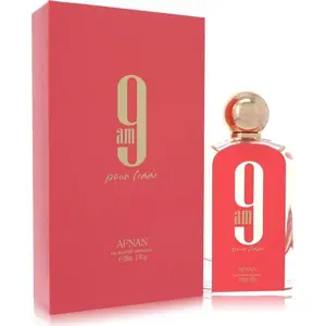 AFNAN 9 AM POUR FEMME EAU DE PARFUM SPRAY FOR WOMEN 3.4 Oz / 100 ml