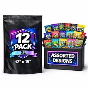 12 Pack Extra Large (12” x 15”) Assorted Decorative Storage Organizers