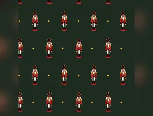 Nutcracker Christmas | Toy Nutcracker Green by Belle & Boo for Michael Miller