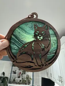 Cat Suncatcher for Sunny Window