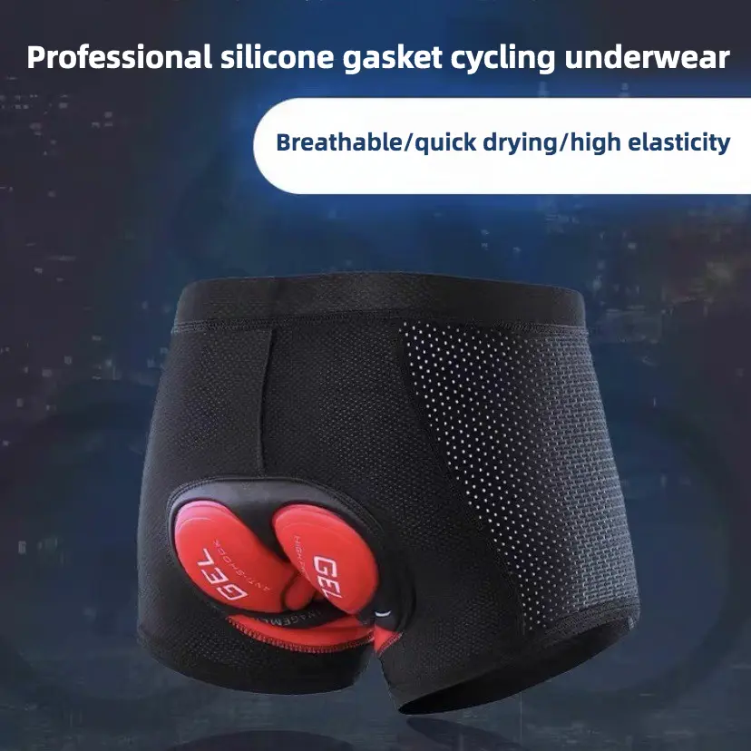 Women's Fitted Padded Cycling Underwear Shorts - Breathable Silicone Cushion, Shock-Absorbing Base Layer for Mountain & Road Biking, Professional Cycling Gear